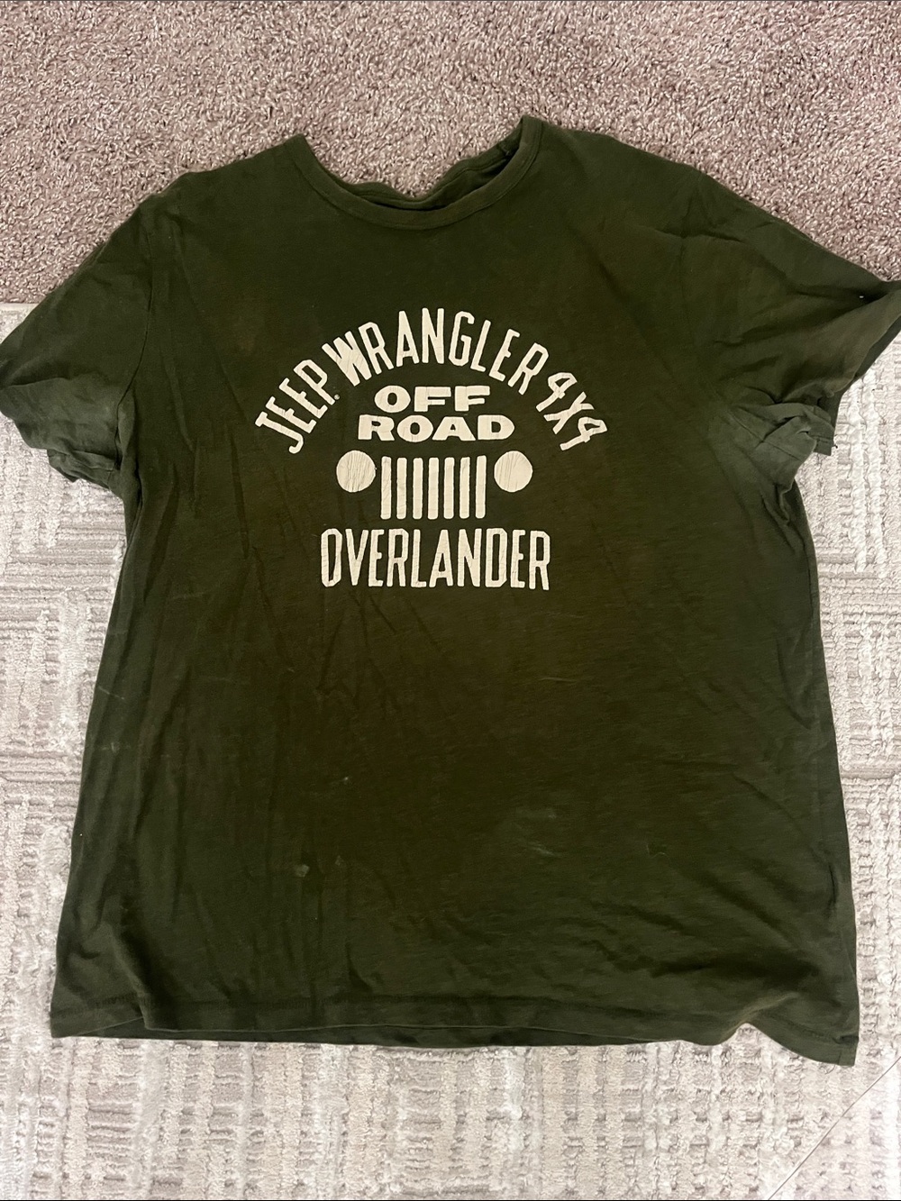 Wrangler Olive Green Overlander Off Road Graphic Tee